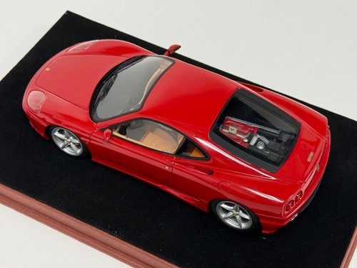 1/24 BBR Ferrari 360 Modena Coupe in Rosso Cors rot auf Custom Base ABG191 - Bild 5 von 10
