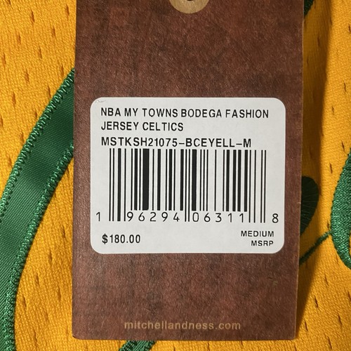 Boston Celtics Basketball Jersey Mitchell & Ness X Bodega Collab Sz S New NBA - Picture 8 of 10