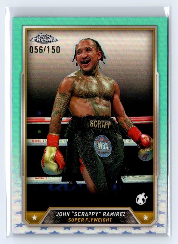 2024 Topps Chrome Boxing John "Scrappy" Ramirez /150 Aqua Refractor #65