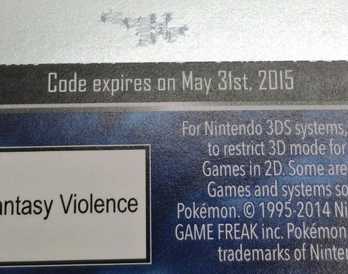 Pokemon Omega Rubí/Alfa Zafiro Tarjeta Promocional Especial Demostración Caducada (LOTE 9) - Imagen 4 de 4