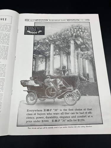 August 1910 Suburban Life Magazine - Print Ads - Cars- Gardening - Furniture - Bild 11 von 15