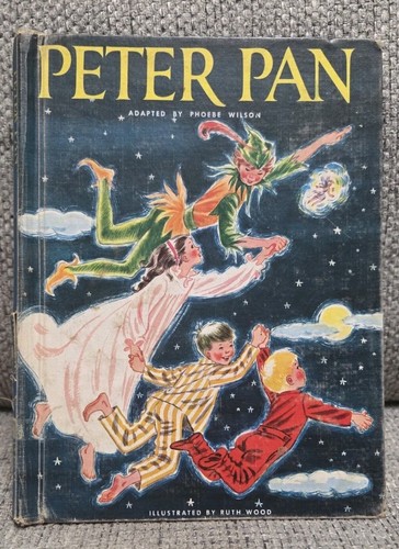 VTG Peter Pan Adapted Phoebe Wilson 1963 Hardcover - Imagen 1 de 9