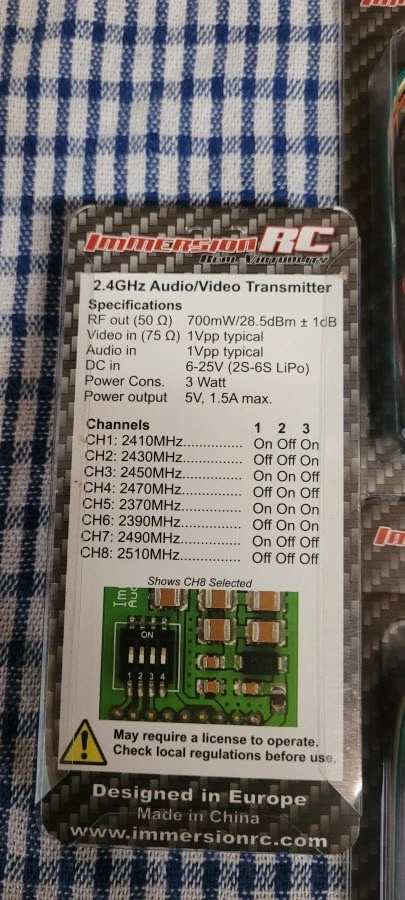 Fatshark 2.4ghz 700mw tx for analog fpv - Bild 2 von 2