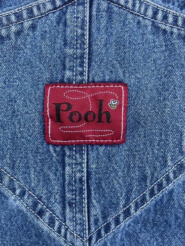 Vintage Winnie The Pooh Denim Overalls Medium 32” Waist Embroidered 90s Y2K - Picture 14 of 14