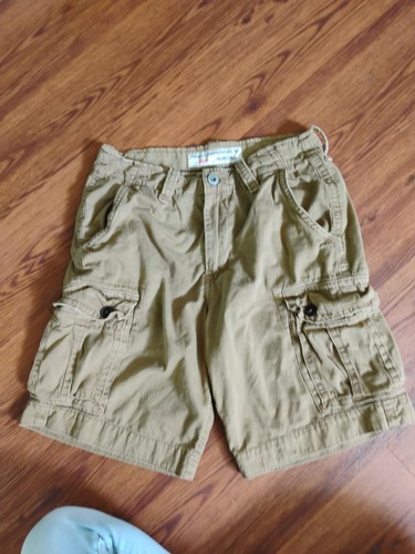 American Eagle Cargo Shorts Men's 32 Tan Classic Cotton