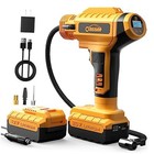  Tire Inflator Portable Air Compressor for Cars, 20V Cordless 150PSI Yellow