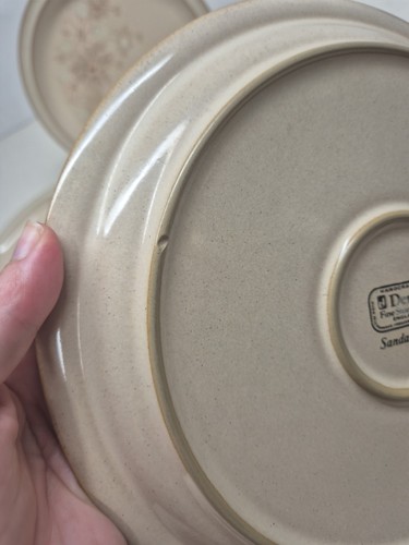 Denby Stoneware Dinner Plates Set of 5 Sandalwood pattern - Picture 14 of 17