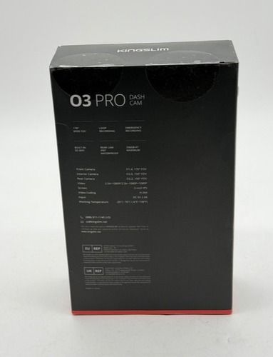 Kingslim O3PRO 3-Channel 5G WiFi Dash Cam- Black - Picture 4 of 4