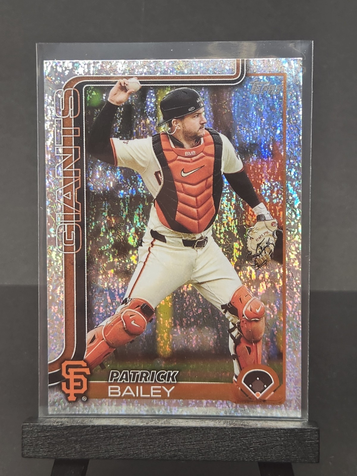 2025 Topps Series 1 Patrick Bailey Sand Glitter Holo Foil #70 SF Giants