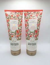Bath Body Works Peach Blossom Nectar Moisturizing Body Wash 10 oz Set of 2
