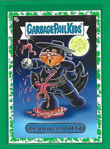 2022 Topps Garbage Pail Kids Book Worms Booger Green Disemboweled Diego #9b - Foto 1 di 2