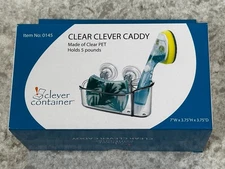 Clever Container Bath/Shower/Kitchen Caddy Organizer w/ Suction Cups, NEW!