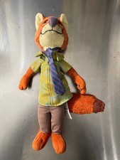 Disney Nick Wild Zootopia Stuffed Animal Plush Toy USed Condition