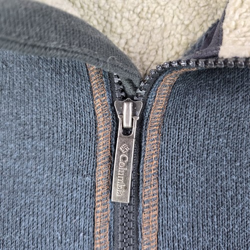 Columbia Herren Sweatshirt 1/4 Zip Pullover Langarm grau Größe L - Bild 4 von 8