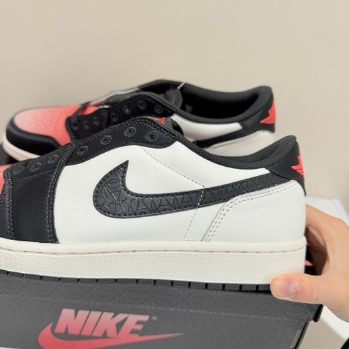 Nike Air Jordan 1 Retro Low OG X PSG Mens Size US 14 Black White Infrared Shoes✅ - Picture 8 of 13