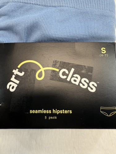 Art Class Seamless Hipsters Girls Small 6/7 Ribbed 5 Pack Underwear Multipack - Picture 2 of 8