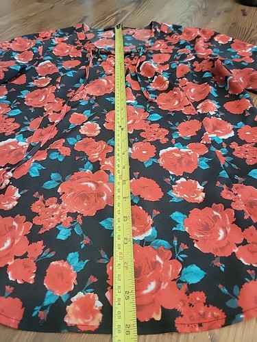 Guess Bluse Größe M Mehrfarbig Langarm Rosen - Bild 9 von 13