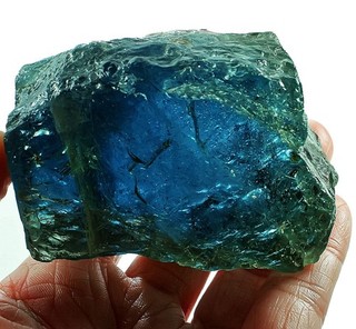 1159.5Ct Aquamarine Super Santa Maria Blue Crystal Facet Rough Specimen YHLA99