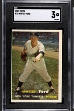 1957 Topps #25 Whitey Ford SGC 3 VG