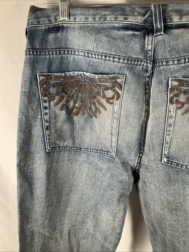 Guess Mens Blue Denim 36x32 Vintage 90’s Straight Leg Jeans USA Red Tag Y2K - Picture 6 of 14