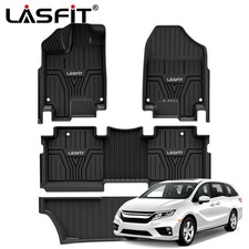 For 2018-2026 Honda Odyssey Rubber Floor Mats Liner 1st2nd3rd Row Deep Black
