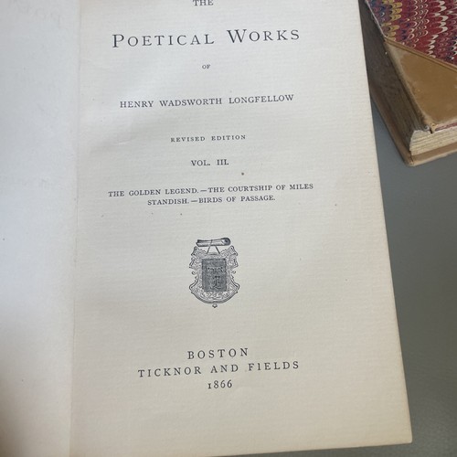 Henry Wadsworth Longfellow, 1871 Volumes II,III & IV. Song of Hiawatha Standish - Picture 16 of 17