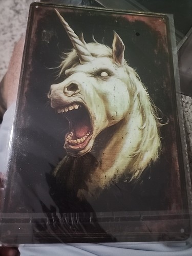 Menge 13 Metall Wanddeko Bilder..Böse/Zombie Pferde..8x10 - Bild 3 von 15