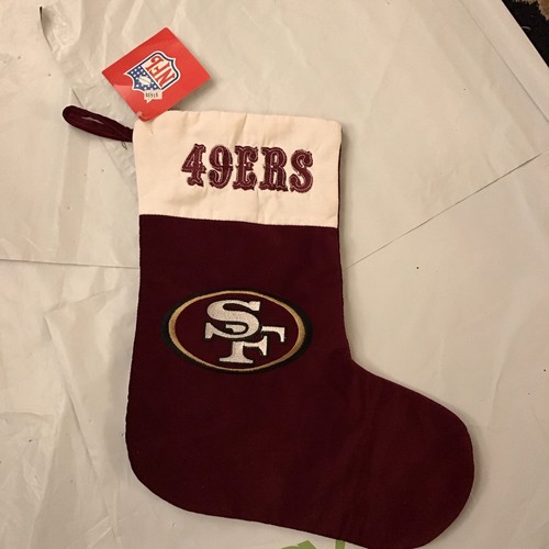 San Francisco 49ers Christmas Stocking Holiday NFL Logo - Picture 1 of 2