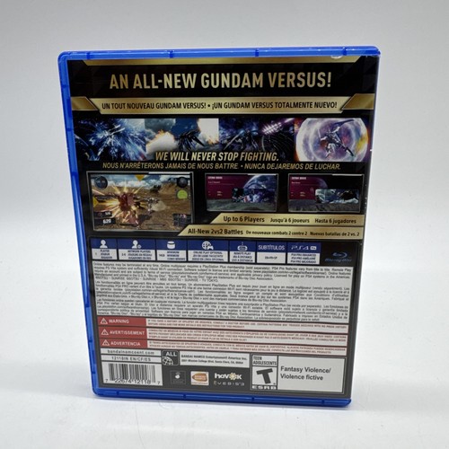 Gundam Versus (Sony PlayStation 4, PS4) Complete CIB, Excellent Condition - Picture 2 of 4