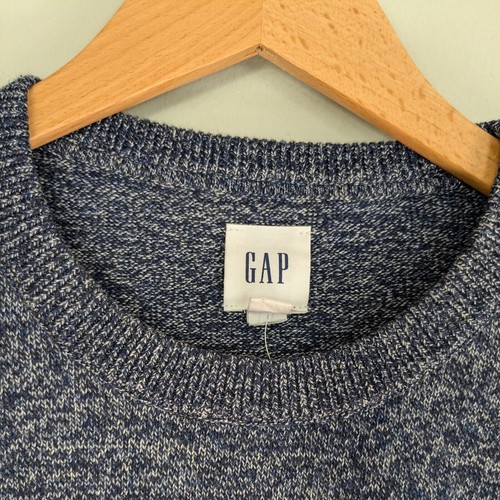 Gap Pullover Sweater Mens M Blue Cotton Blend Classic Business Casual Work - Picture 4 of 10