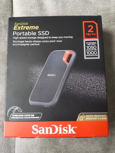 SanDisk Extreme 2TB USB-C Portable External SSD - New