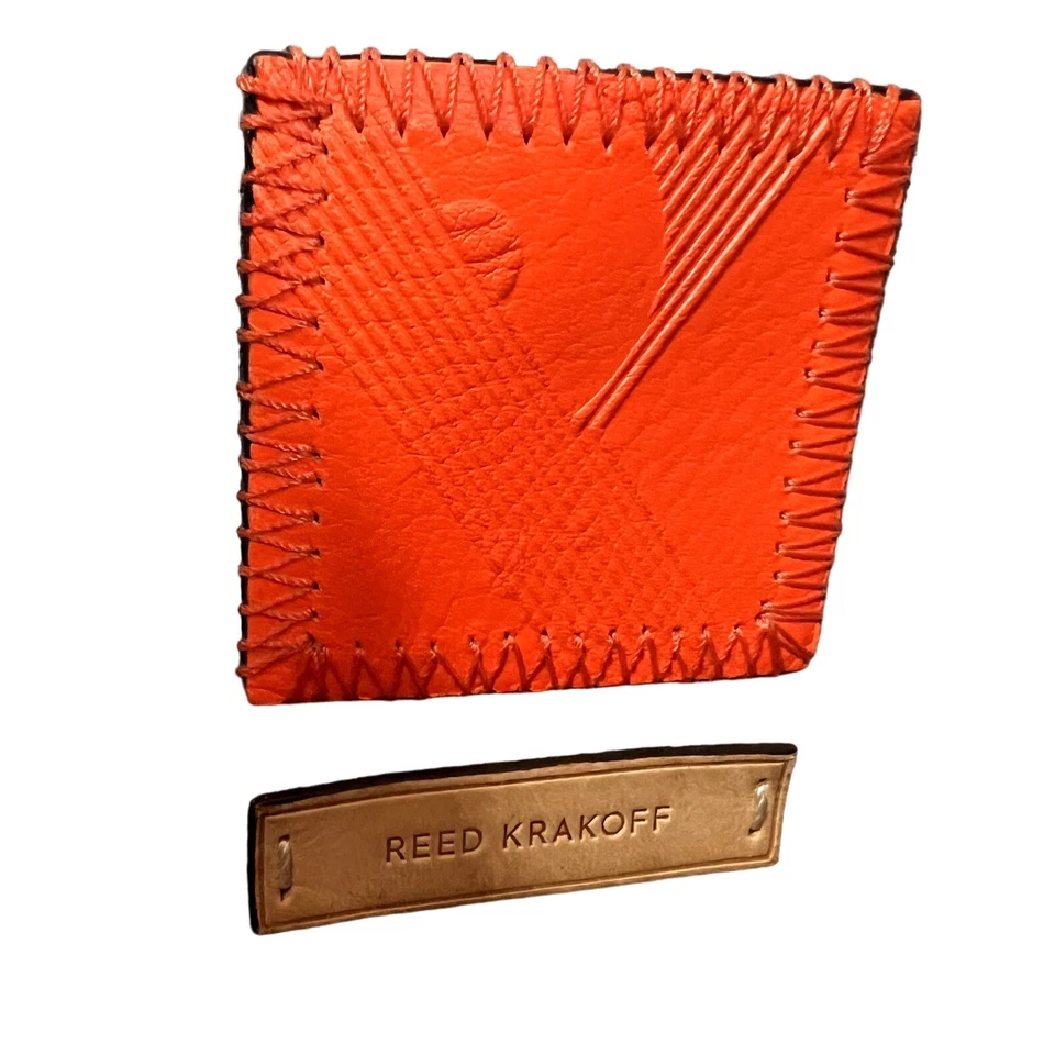 Reed Krakoff сумка с короткими ручками Wome оранжевый кожаный с подкладкой ремень через плечо внутренний карман - Изображение 2 из 4