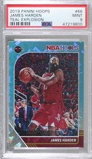2019-20 Panini NBA Hoops Teal Explosion James Harden #66 PSA 9 MINT