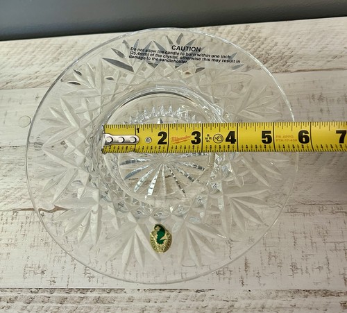 Waterford Kristall Bethanien 2" hoch, Stumpenkerzenhalter Bleikristall - Bild 2 von 12