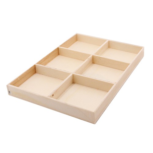2 Pcs Wooden Box With Multi Compartments For Pendant Storage Jewelry Organizer - Picture 8 of 12
