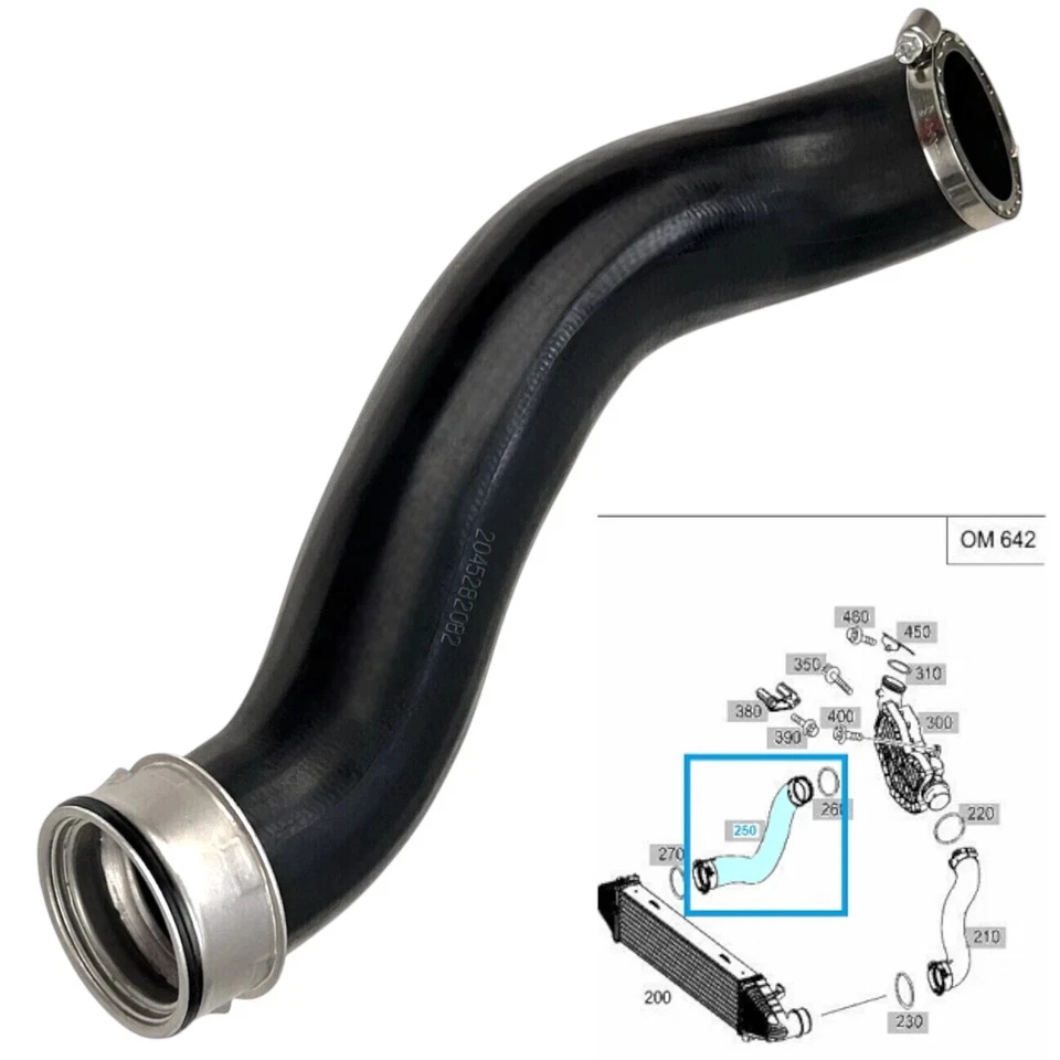 Mercedes-benz C Tuyau Flexible de Refroidisseur Intermédiaire droit W204 C350 a