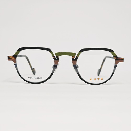 DUTZ DZ843 Unisex Hypoallergenic Round/Geometric Glasses in Multi Stripe | 45mm - Picture 1 of 12
