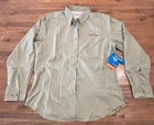 Ladies Size L Columbia PFG Tamiami II Long Sleeve Shirt Green UPF40 NEW