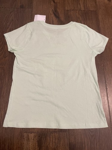 NWT Star Wars Grogu Baby Yoda Short sleeve Shirt Girls 10-12 Large Mint Green - Picture 8 of 13
