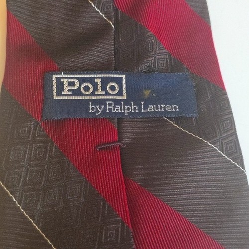 Polo Ralph Lauren Vintage Stripe 100% Silk 58" Neck Tie Hand Made in USA - Picture 5 of 5