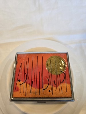 vintage enamel cigarette case Vintage Enamel cigarette Case Abstract Art Made In Germany