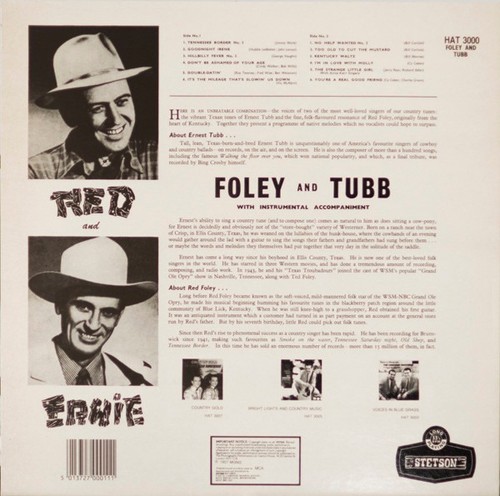 Red Foley And Ernest Tubb - Red And Ernie Vinyl LP (LP Record, Album, Mono) - Picture 2 of 4