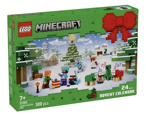 LEGO Minecraft Advent Calendar 2025 Rare Holiday Minifigures Christmas 21280 NEW - Picture 2 of 6