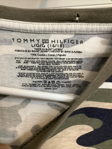 Tommy Hilfiger T-Shirt Youth Lg 16/18 Camouflage Camo Kinder - Bild 2 von 6