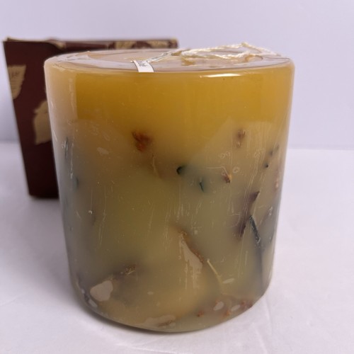 Vela de fragancia Longaberger Falling Leaves Orchard Park 4"x4 clavo de canela  - Imagen 4 de 6