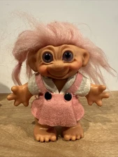 Vintage 1960s Thomas Dam Troll Bank 7” Pink Dress