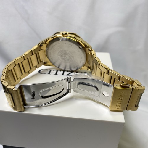 Citizen Corso Silver Dial Gold Tone Men's Eco Drive 100M Watch- BM7492-57A - Picture 4 of 6