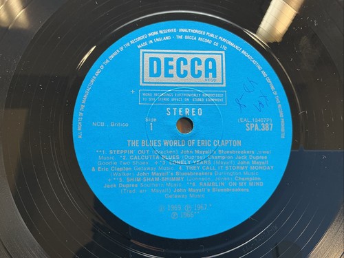 ERIC CLAPTON The Blues World Of Eric Clapton LP Decca SPA 387 UK Press-Shipsfree - Picture 4 of 6