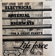 1936 General Cable Corp Advertisement Industrial Wire Arterial Highways F15D