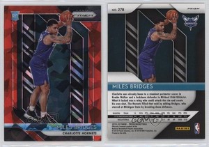2018-19 Panini Prizm Red Ice Prizm Miles Bridges #278 Rookie RC